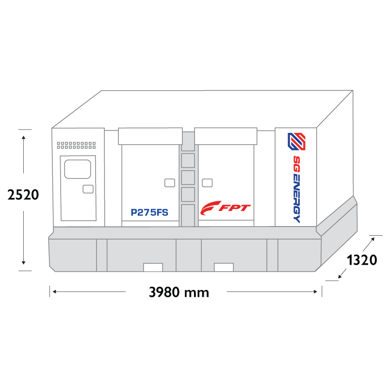 275 kVA Diesel Generator – FPT P275FS (Three Phase)
