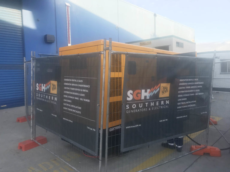 generator powers large industrial building in brisbane