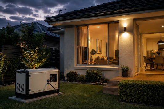10 kva generator outside a home