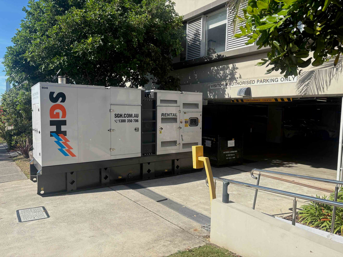 prime power temporary power generator for a hospital 