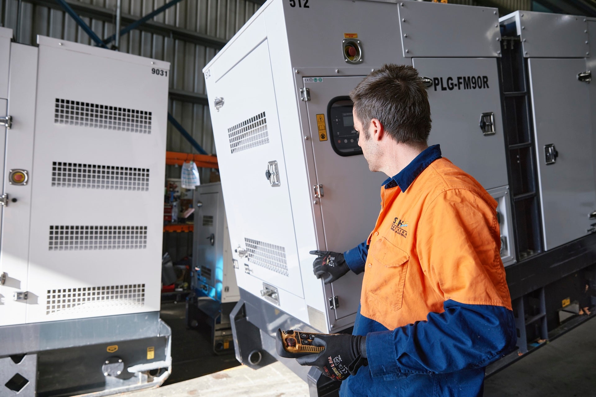moving a generator ready for a sale