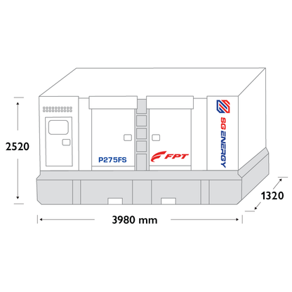 275 kVA Diesel Generator – FPT P275FS (Three Phase)