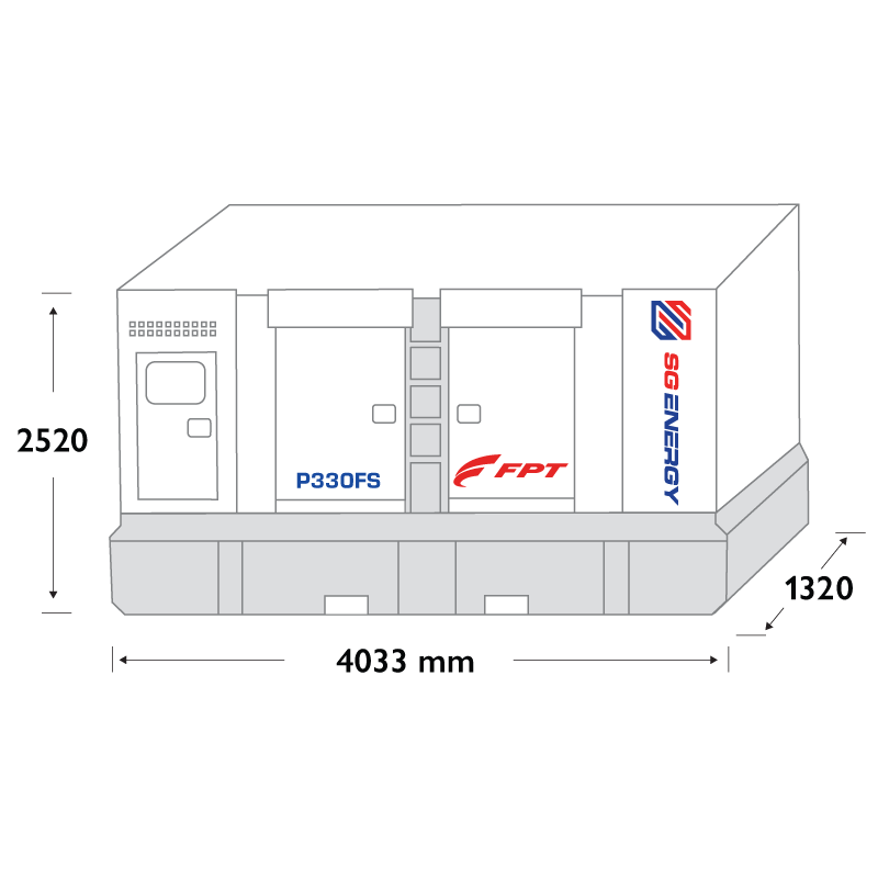 330 kVA Diesel Generator – FPT P330FS (Three Phase)
