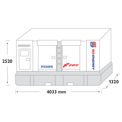 330 kVA Diesel Generator – FPT P330FS (Three Phase)
