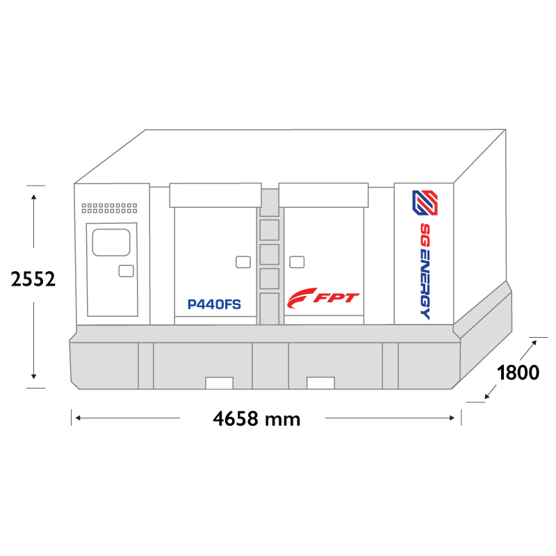 440 kVA Diesel Generator – FPT P440FS (Three Phase)