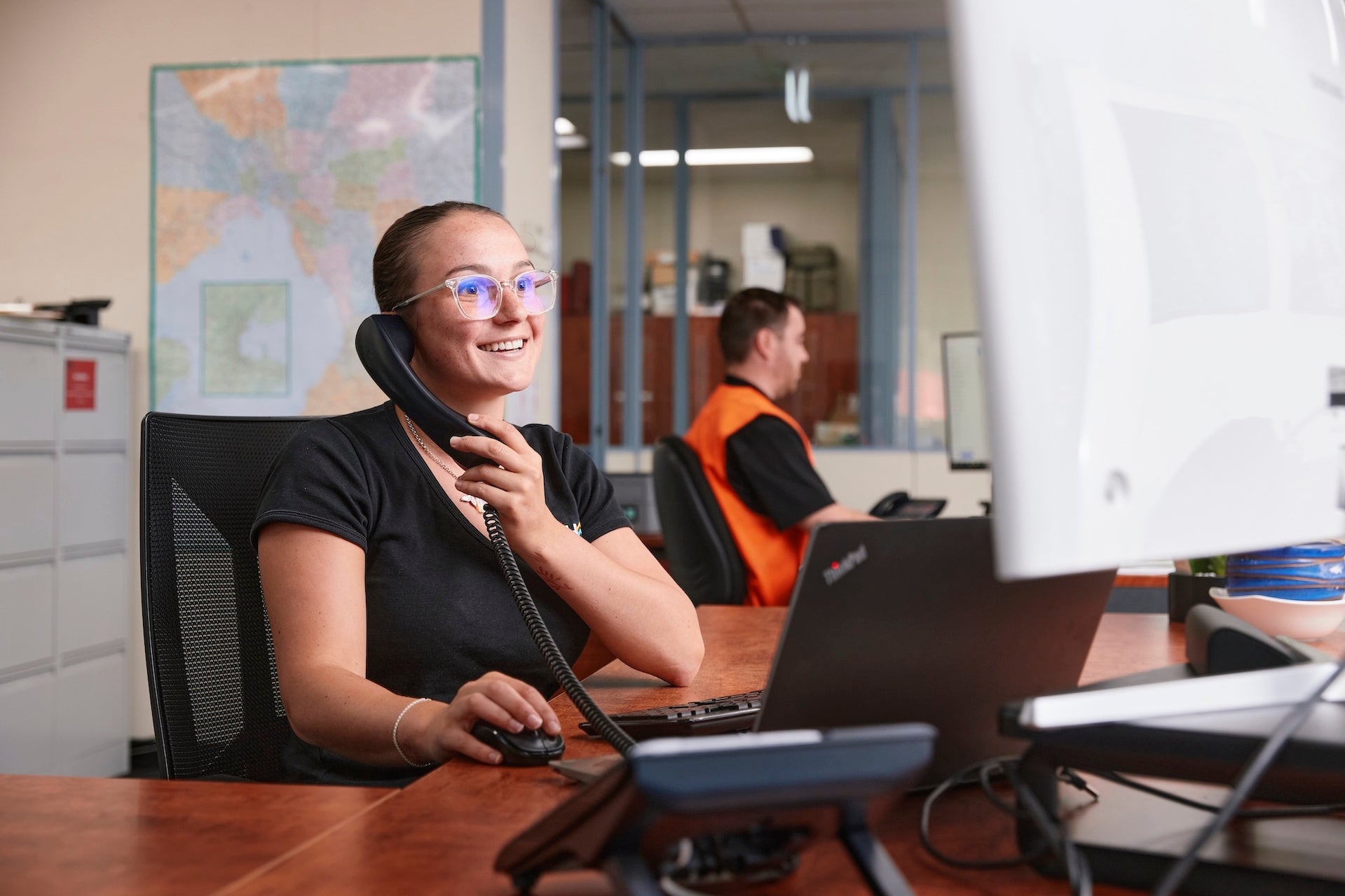 sgh office control officer on the phone