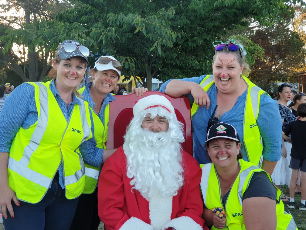 Generator company employee plays Santa for Queanbeyan council event