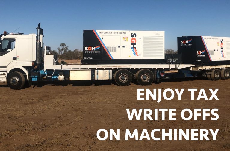 federal government tax write offs on machinery